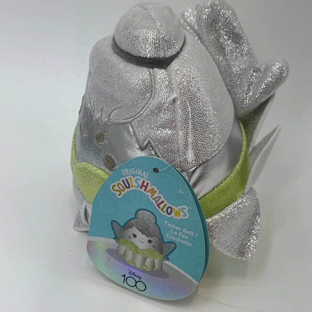 Disney 100th Anniversary Special Edition Sparkle Squishmallows Tinker‎ Bell